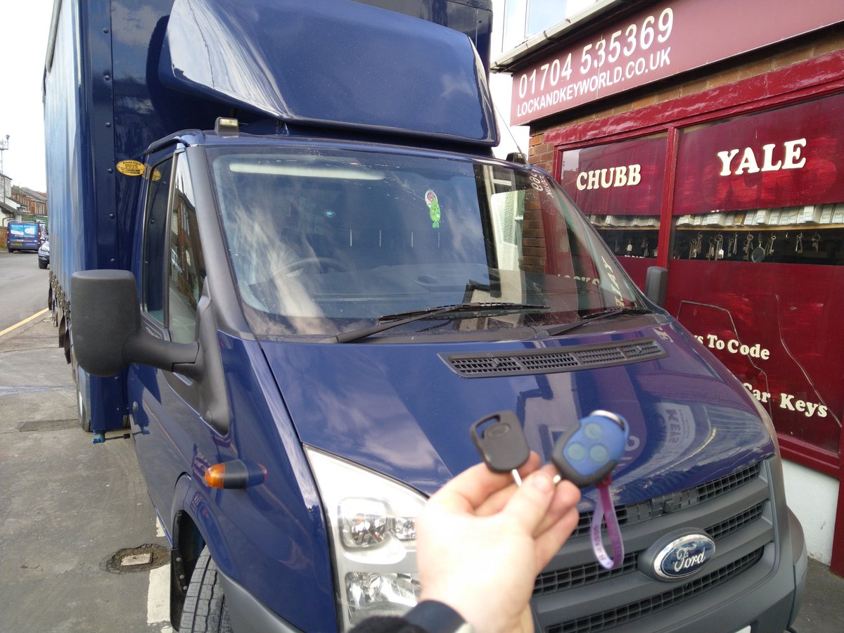 A MK7 Ford Transit - Spare Key to Start - Stanleys Security Limited 🔑 - 01704 501336 - Vehicle came down requiring a new key to start. Within 20 minutes old keys were deleted, of which there were 4, and both keys reprogrammed. Vehicle drove off happy ready to do its business.