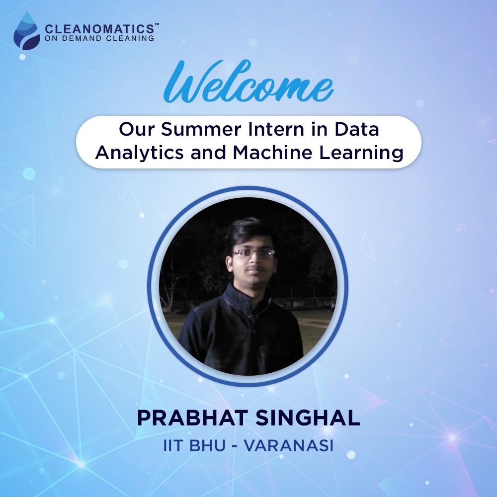 Cleanomatics1's tweet photo. Join us as we welcome Prabhat Singhal, our bright & young Summer Intern in Data Analytics and Machine Learning from IIT BHU - Varanasi (@IITVaranasi) to the Cleanomatics family!
#Cleanomatics #SummerInternship #DataAnalytics #MachineLearning #IITVaranasi #NewIntern #JoinTheTeam https://t.co/GvHPE1ZPG0