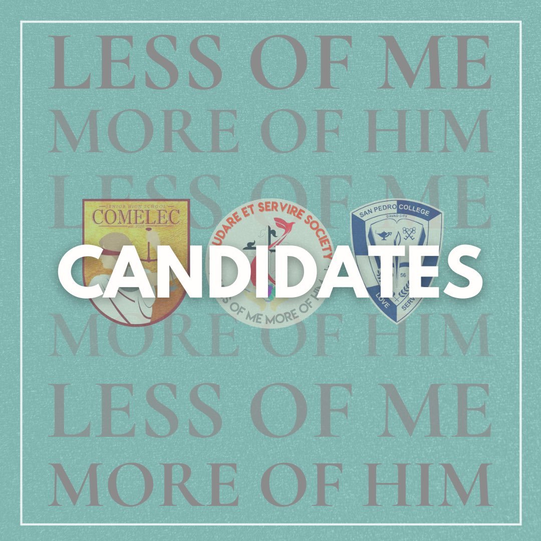 comelecspcshs's tweet photo. 🕊Praise God for our aspiring candidates for the LESS club officers A.Y. 2021-2022🕊

Get to know the aspiring leaders ready to respond to the call of servant-leadership. 

"Whoever wants to be a LEADER among you must be your SERVANT"
Mt. 20:26

#LESSelections
#LESSofmeMOREofHIM https://t.co/xQ2FPFhHQx