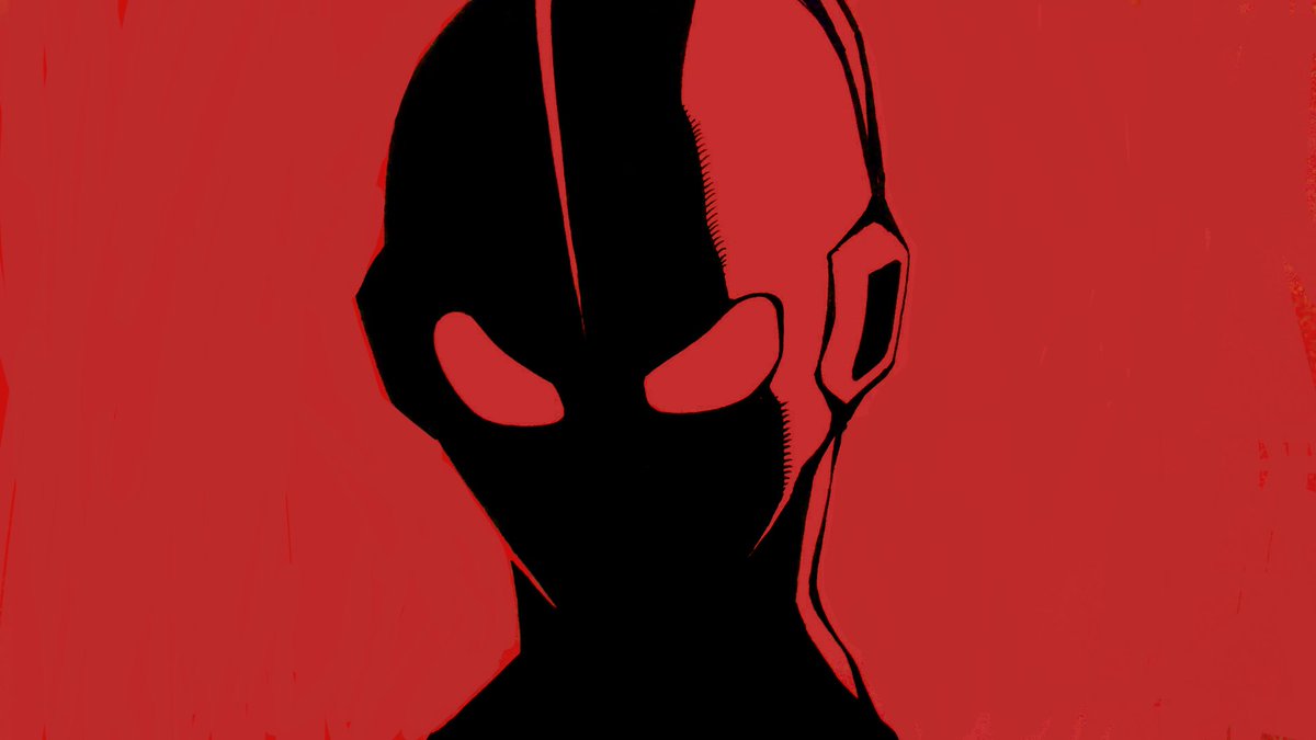 ウルトラマンの影絵風イラスト3 です アンノンウン エンディングも作り セブンのイラスト