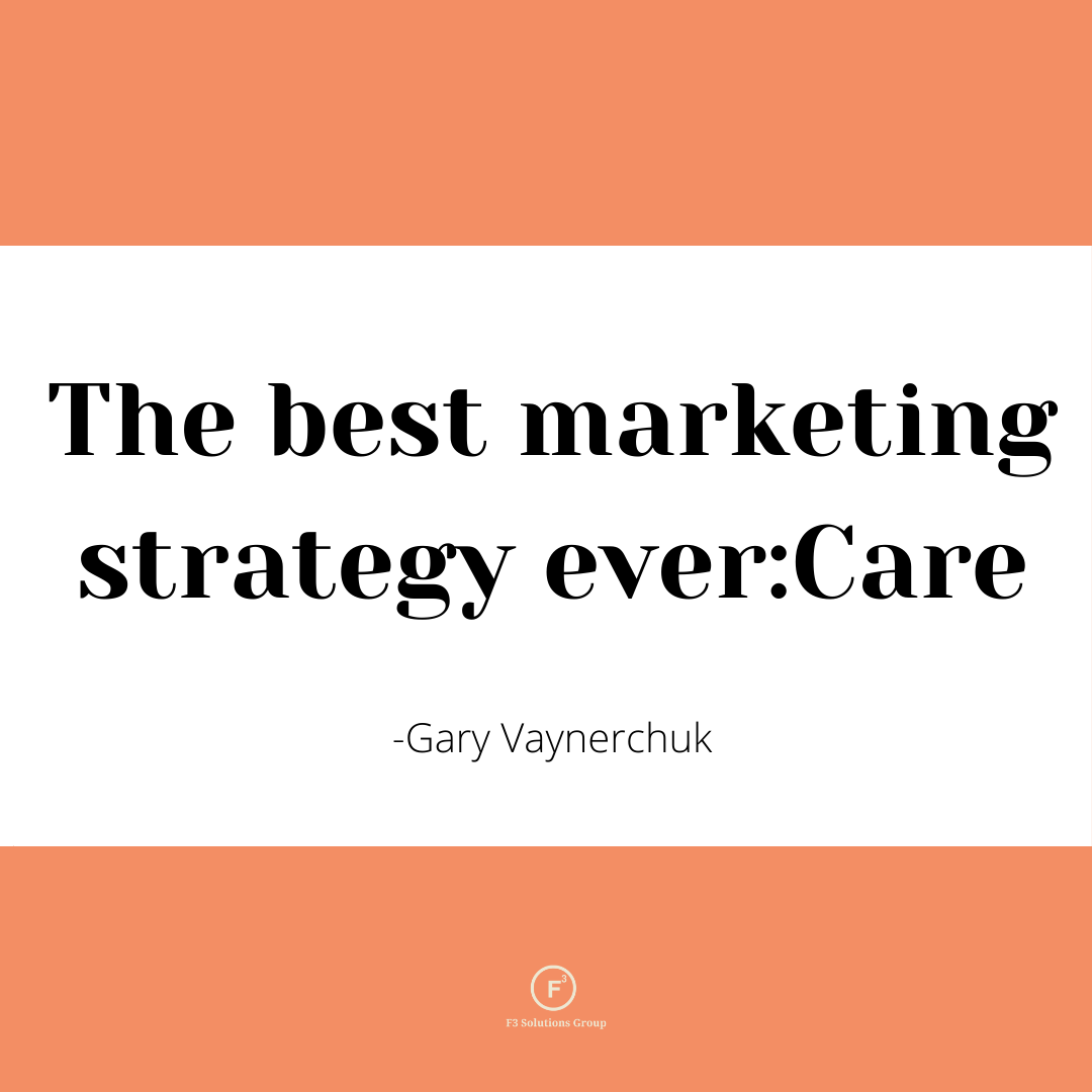F3SolutionsGrp's tweet photo. The best marketing strategy ever:Care
#markering #F3SolutionsGroup #success #QOTD https://t.co/jtl9wLNg1x