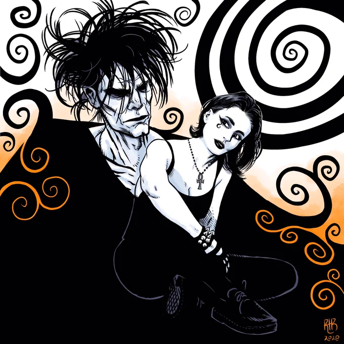 @vahn_lord Here's a drawing of Dream and Death I did last year. 