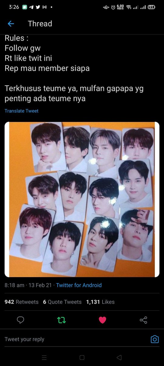 piunky0ot's tweet photo. @milleeunje Bismillahirrahmanirrahim, done kak
Aku mau haruto

Semoga rezeki, wish me luck
Thanks for ga 🤩🙏 https://t.co/57iSFTIjXp