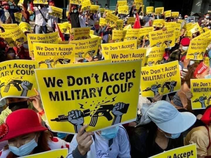 February 13 🪧 

STOP NIGHT ARRESTS 
#Feb13Coup  <a href="/YourAnonCentral/">Anonymous</a> #WhatsHappeningInMyanmar