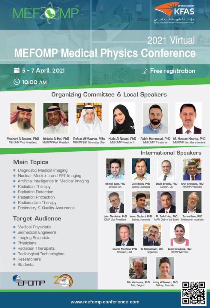 SMedicalPhysics's tweet photo. MEFOMP Medical Physics Conference
5-7 April
Free registration 😍
👇🏼Details https://t.co/hWyxPShMKl