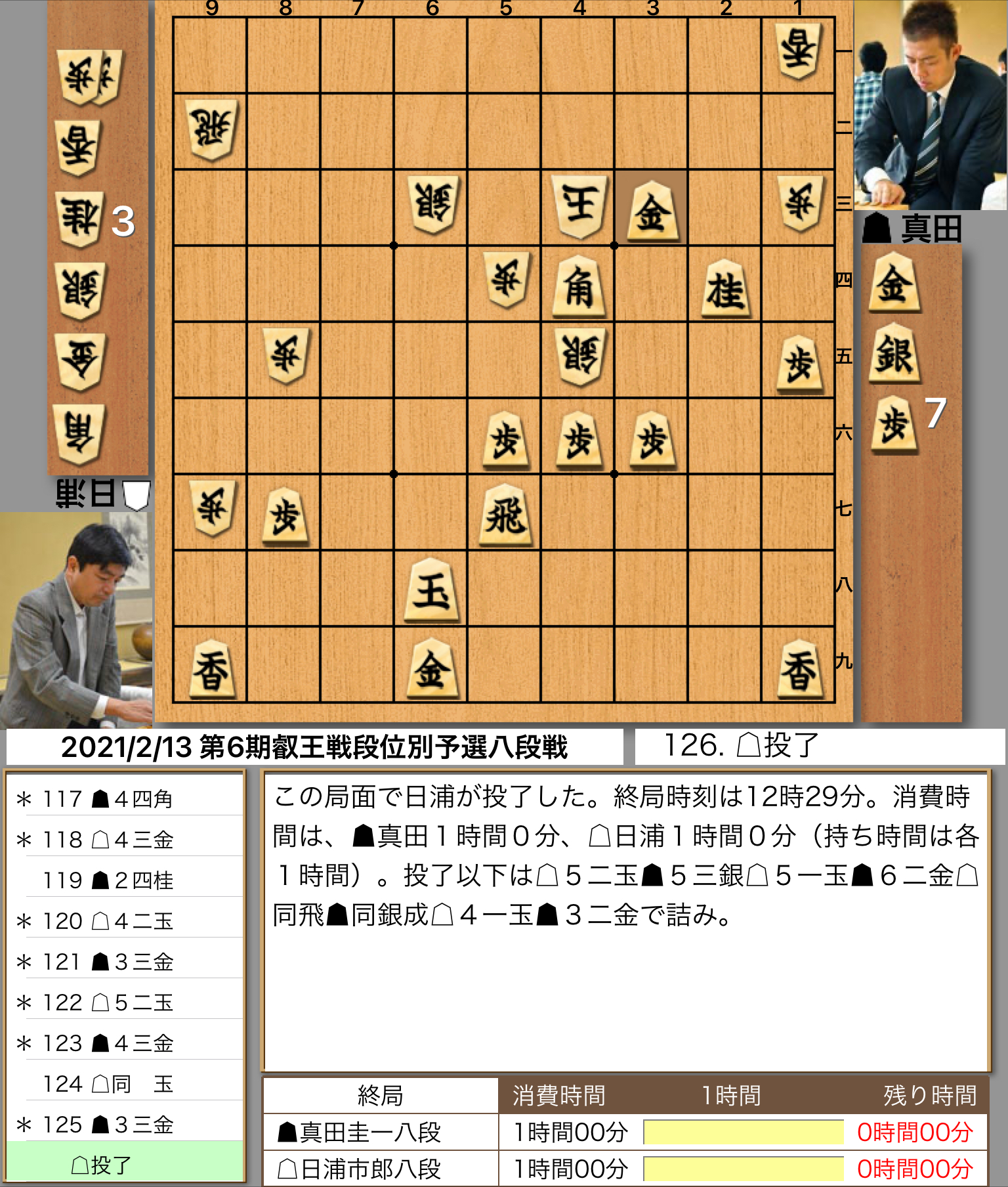 真田圭一八段の勝ち 日浦市郎八段vs 真田圭一八段 第6期叡王戦 予選 40ch Net