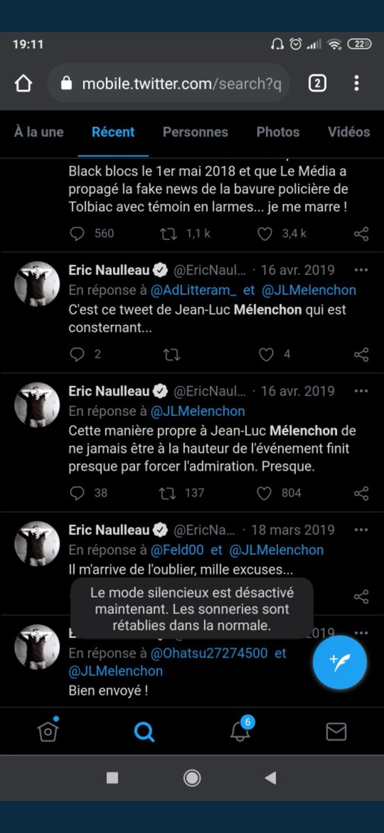 Quand il est complètement fanatisé