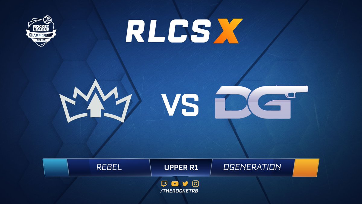 🔴 Our first match of the day is LIVE! 

<a href="/RebelGG_/">REBEL</a> is about to face <a href="/Team_dGen/">Team dGeneration</a> in this 1st round of the upper bracket.

#RLCSX 

🎙 <a href="/aidanseesthings/">Aidanseesthings</a> &amp; <a href="/JarxJam/">Jar of Jam</a>
📽 <a href="/bntswRL/">Ben Tsow</a>
📺 🇬🇧 twitch.tv/TheRocketRB