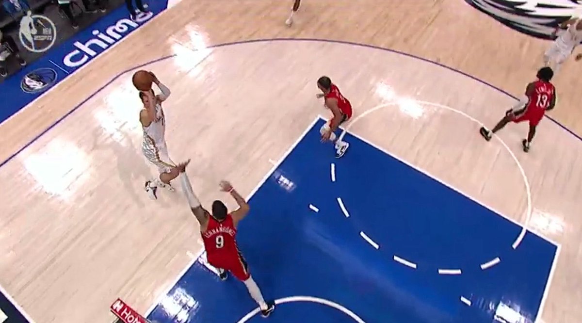 TheDallasNation's tweet photo. WHAT ARE THE ODDS OF THIS HAPPENING 🤯

#MFFL #NBA #NBATwitter #NBAALLSTAR #NOPvsDAL #LukaDoncic @luka7doncic https://t.co/xByLfuAYWW