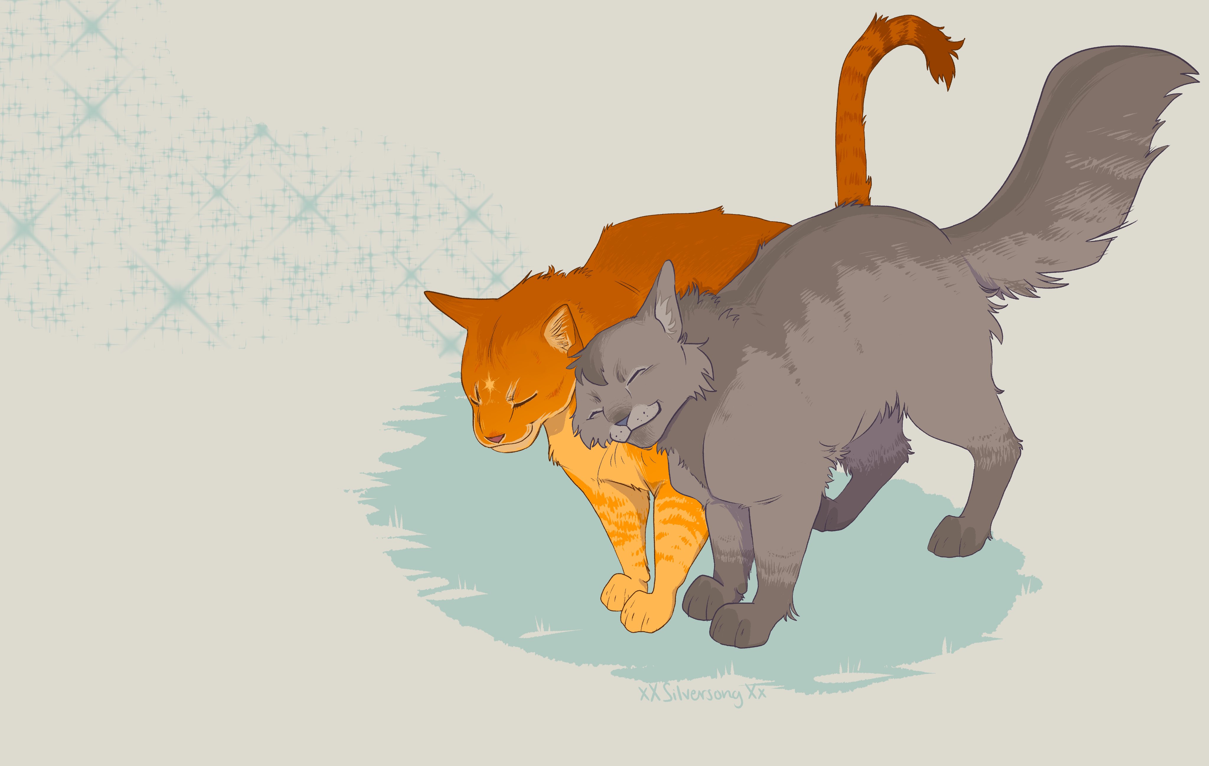 Коты Воители синяя звезда и Огнезвезд