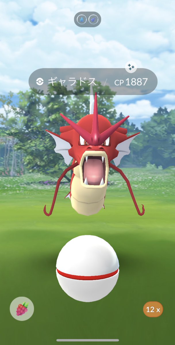トム En Twitter メガギャラドスのレイドやったら赤いギャラドスきた ポケモンgo メガレイド 色違い