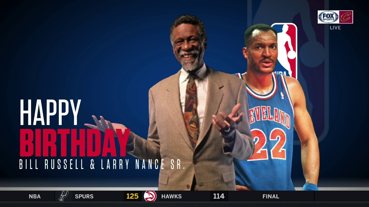 Wishing Bill Russell and Larry Nance Sr. a very happy birthday!  
