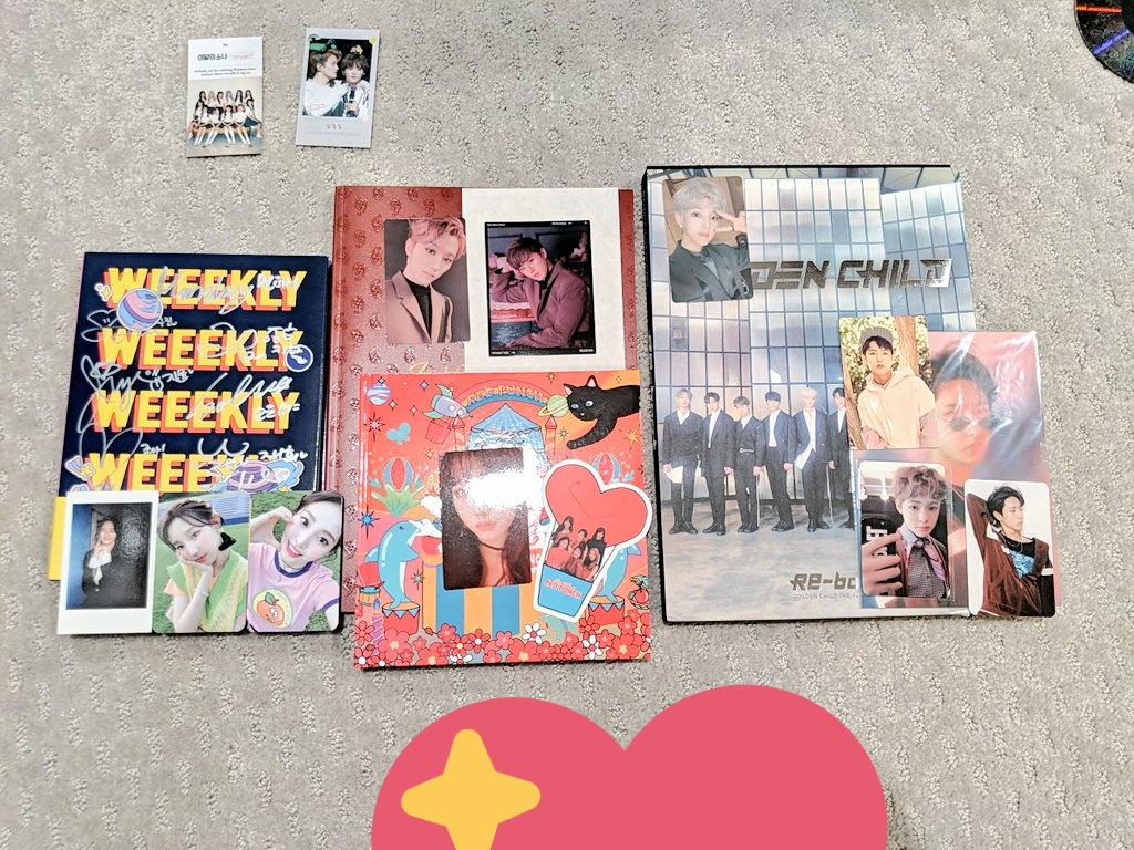 thank you for handling my large order of albums and photo goods 💓 I got a good spread of Weeekly, Golden Child, RCPC, and NCT Dream goods 🥺 

#vividfb #chuusalesfb