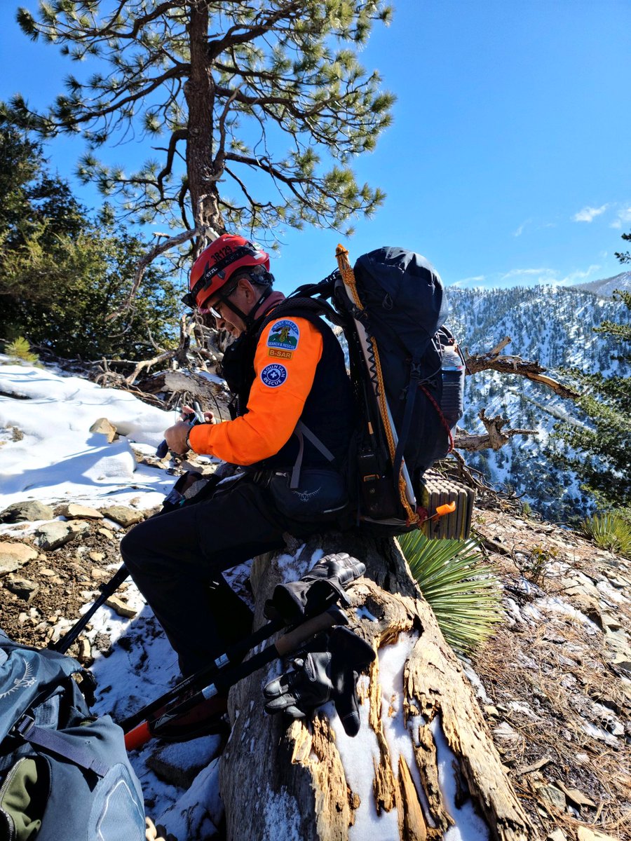 ⚠️ CALL OUT ⚠️ Thursday, Feb 11th, 11:15pm - Friday 4:15pm:  Several SBCSD WVSAR members spent the night on the mountain, en-route to rescue two stranded hikers from Mt Baldy.  A county-wide page for assistance went out &amp; members from other SBSAR teams answered the call to assist