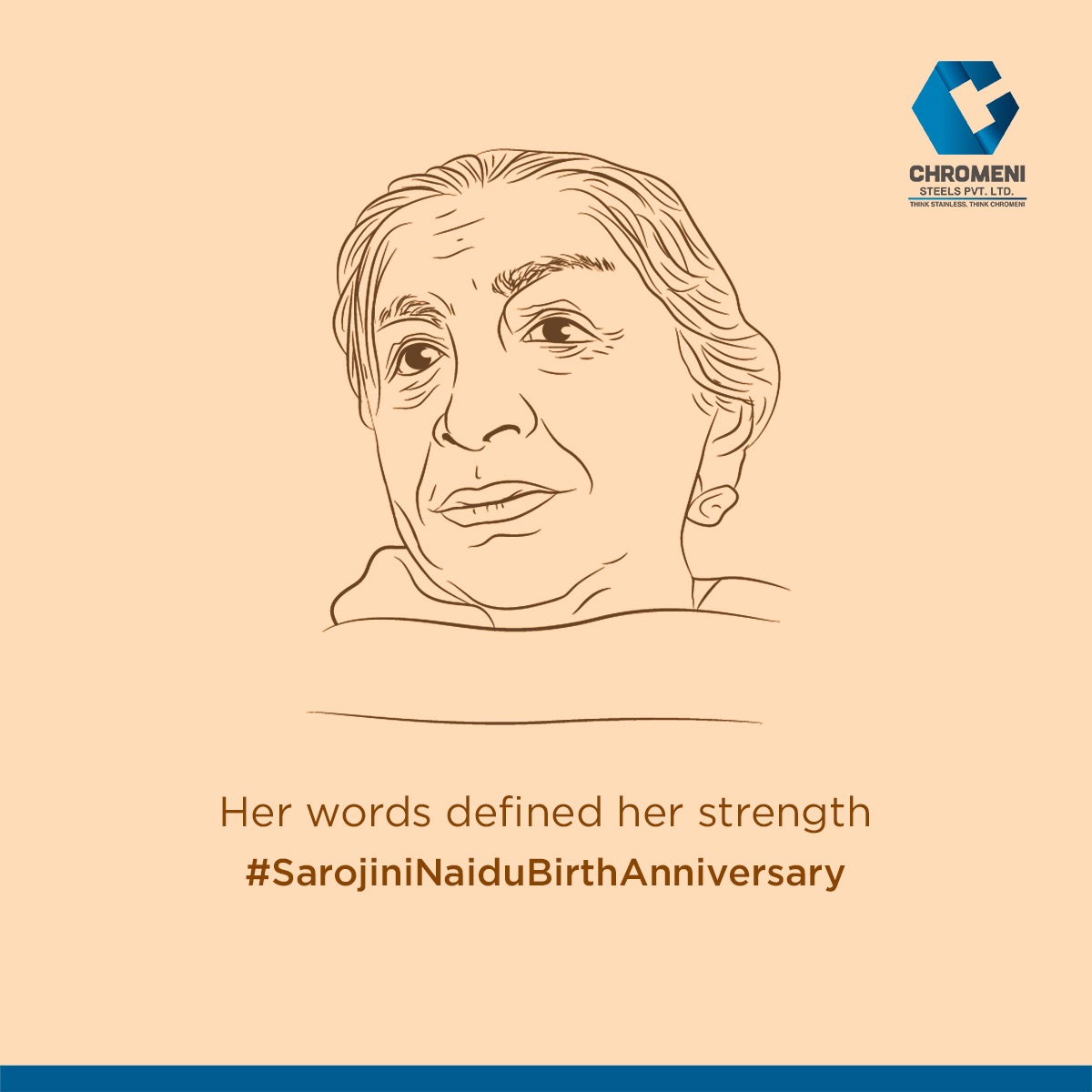 The Nightingale of India, Naidu, joined the Indian Independence Movement in 1905 during partition and established the Women's Indian Association in 1917. 
Her words and intentions were her weapons to bring peace and play a pivotal role in freeing Indians from British imperialism.