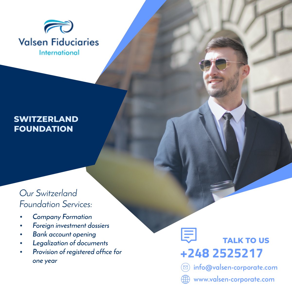 ValsenF's tweet photo. At Valsen Fiduciaries Group, our experienced staff, combined with our global network, allow us to provide the ongoing support you need 
#valsengroup #finance #financialservices #businesslicense #financialadvisors https://t.co/PbZqUtOEAf