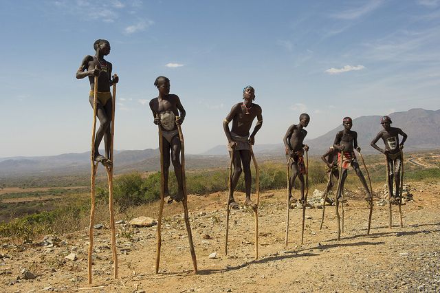 east_facts's tweet photo. FACT: Walking on stilts is a common practice among the young men of the Banna Tribe in Ethiopia. https://t.co/vwIoMFpsBM