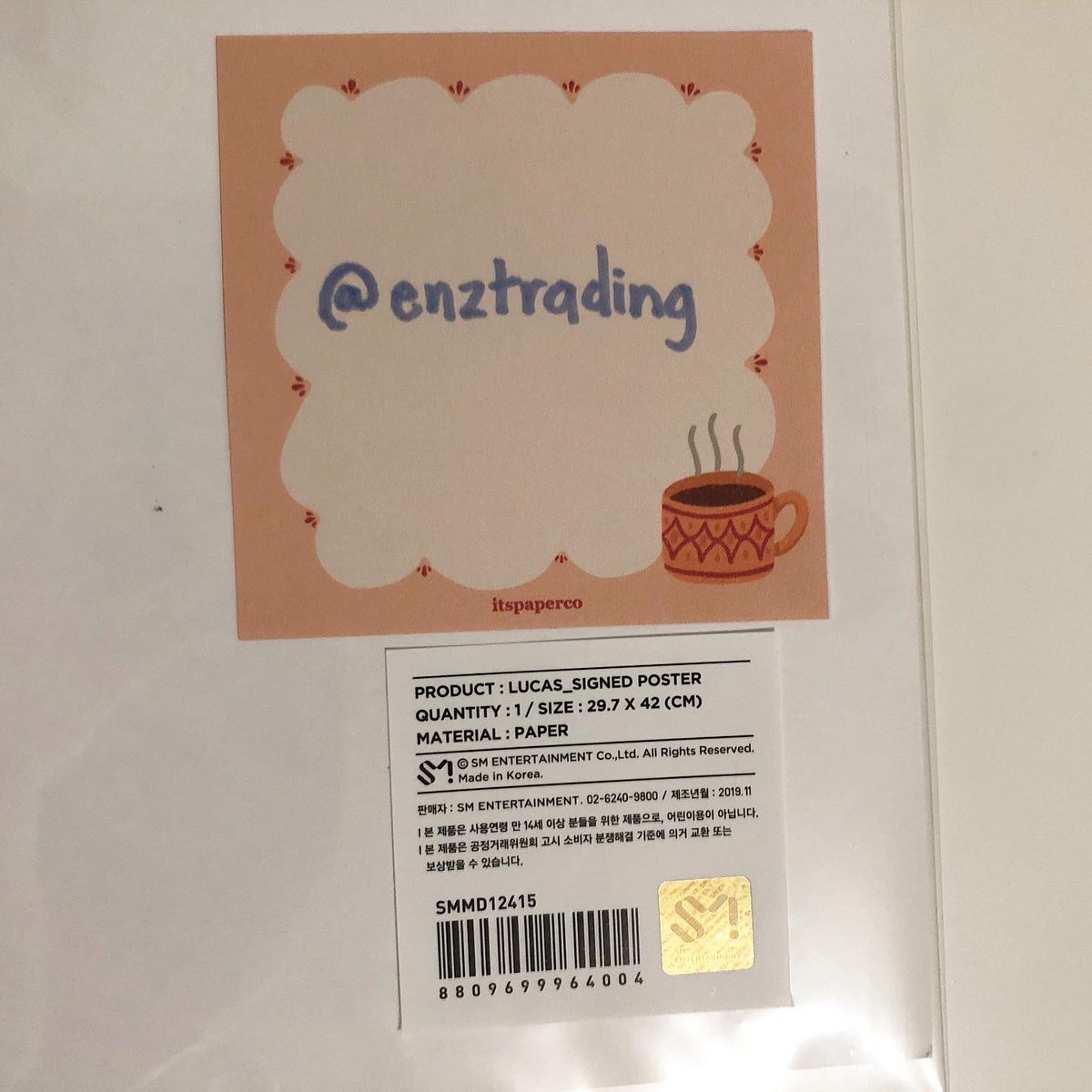 enztrading's tweet photo. < WTS SUPER M LUCAS SIGNED POSTER >

• QYOP ($25 minimum)
• US ONLY 🇺🇸
• PAYPAL F&amp;F
• (WILL SHIP IT ROLLED UP)

#WTSSUPERM #WTSWAYV #WTSLUCAS #WTSNCT #WTTSUPERM #WTTWAYV #WTTNCT #WTTLUCAS https://t.co/ToEbywIjhn