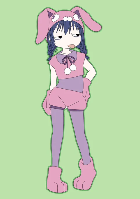 子供に不人気 うさぎのお姉さん、ざっくり描きました 
