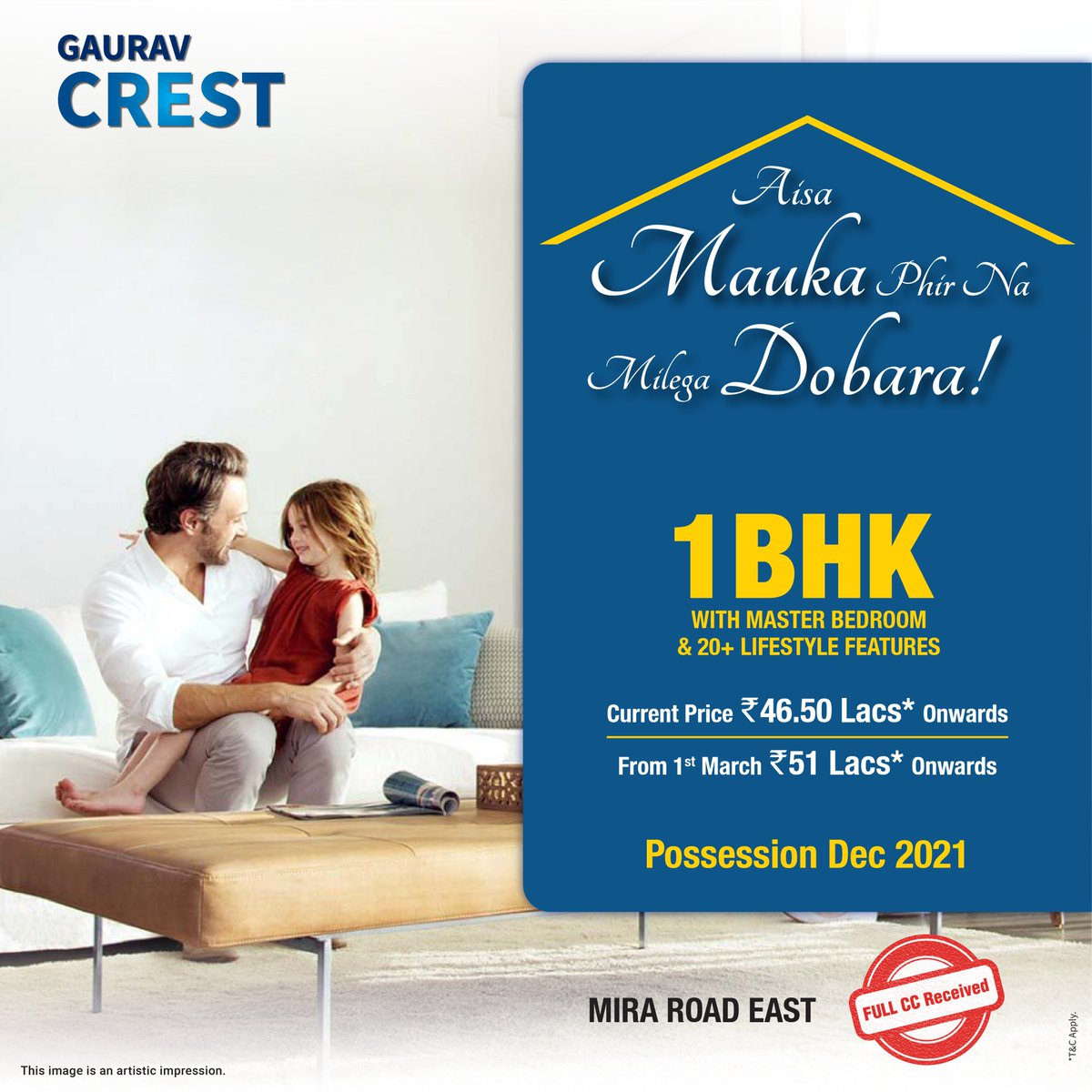 _RaviGroup's tweet photo. Here is an opportunity that you should not miss. Live a grand life at Gaurav Crest by owning a spacious 1BHK with Master Bedroom & 20+ lifestyle features.
Hurry! Book now: https://t.co/SLTqWXfRze
Maha RERA registered: P51700004316
Mira Road East
.
.
.
.
#ravigroup #gauravcrest https://t.co/dbg7f6w2vV