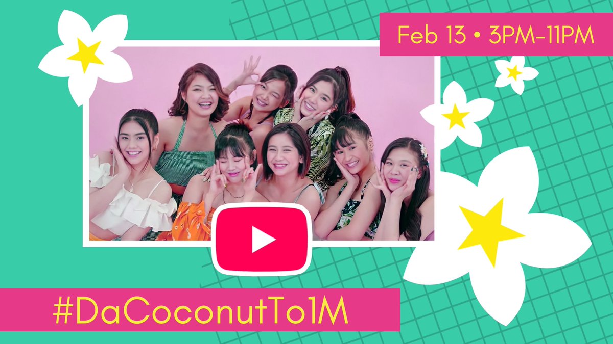 🎉🌴 STREAMING PARTY 🌴🎉

BINI stans! We're so close to 1 million views in "Da Coconut Nut" on YouTube. As we wait for later's facebook live, let's stream together from 3 pm to 11 pm!

PUSH DCN TO 1M! Tweet your screenshots while we stream together!