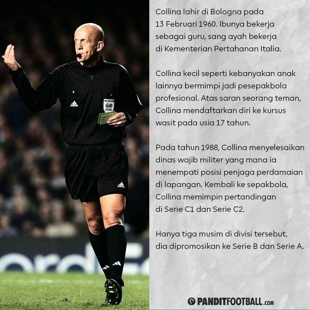 Sang wasit ikonik yang jadi panutan. Happy birthday, Pierluigi Collina! 