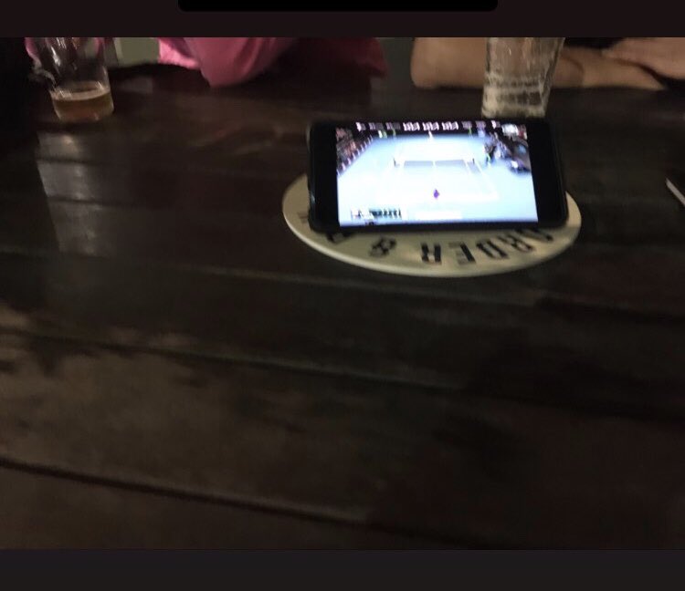 I was pretty intensely bored by this point so a comrade set up the tennis for me while we vaguely listened to them rambling on in the background