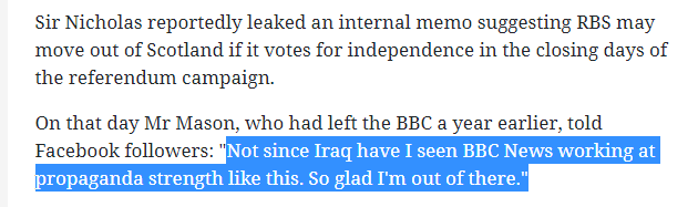 (4b) Five reasons why there's no free and independent press in the UK 4b/ The political use of supposedly neutral sources & generating bias with repetition of 'bad news' (e.g. debate on Scottish indepdence) https://www.heraldscotland.com/news/13637075.bbc-is-a-unionist-institution-says-former-bbc-editor-paul-mason/