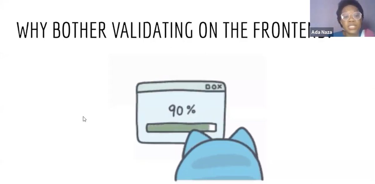 frontstackio's tweet photo. Ada Osakwe (@adanaza89) is now speaking about Form Validation and Error Handling on the Frontend!
#frontstackio
Watch live now ππΎ https://t.co/rzojPA2tYL https://t.co/8WEqMr8ncp