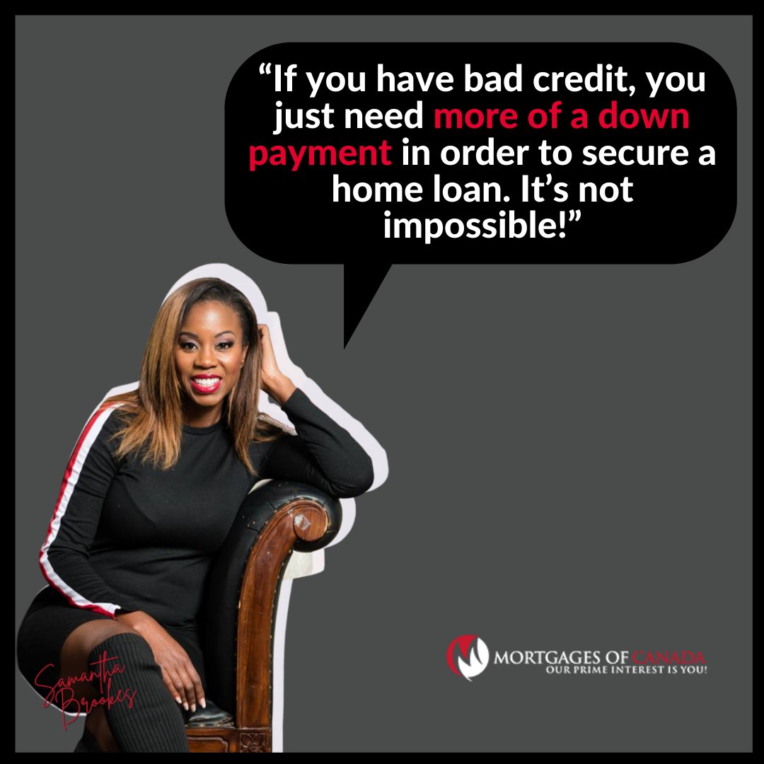 On How to Get a Home Loan with Bad Credit...

 #samanthabrookes #morgagesofcanada #realestateinvesting #buyrealestate