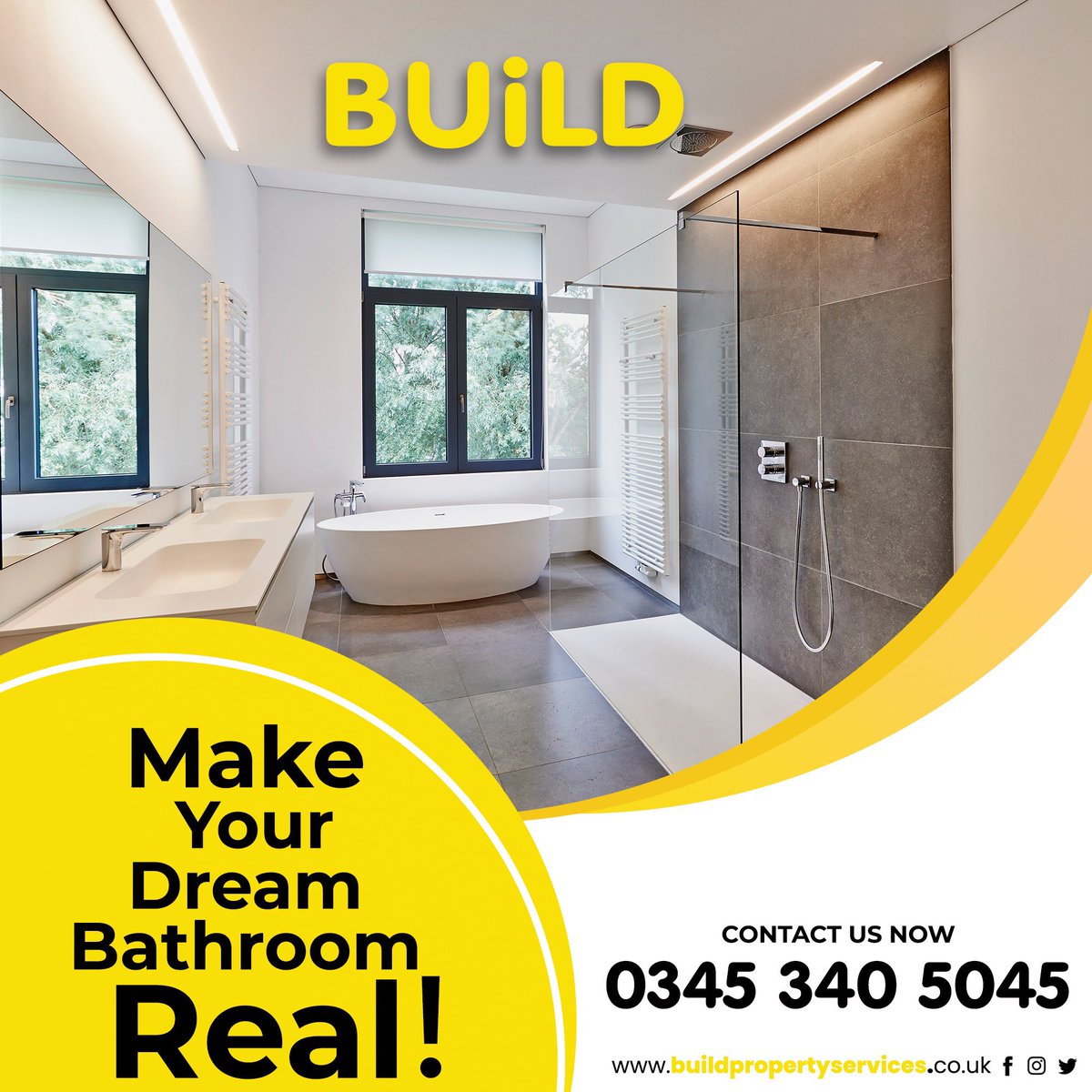 Buildproperty's tweet image. Beautiful bathrooms 🛀 available from your local BUiLD team #dreamhome #bathroom #renovation