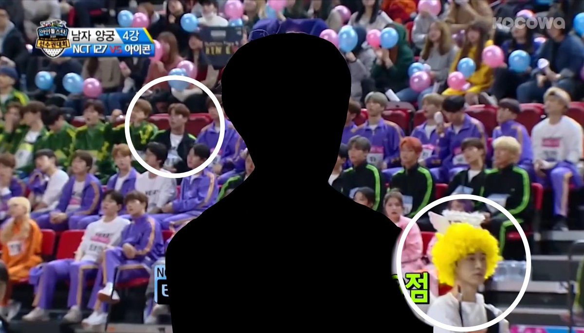 ateez and ikon in the same frame at ISAC; 2nd pic is jongho and hanbin  (2019)