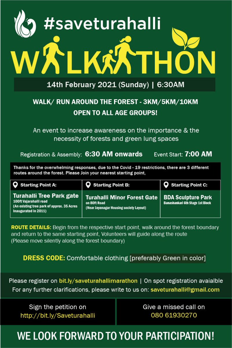 turahalli's tweet photo. Please Join this walkathon #SaveTurahalli https://t.co/8MmUAQoiOW