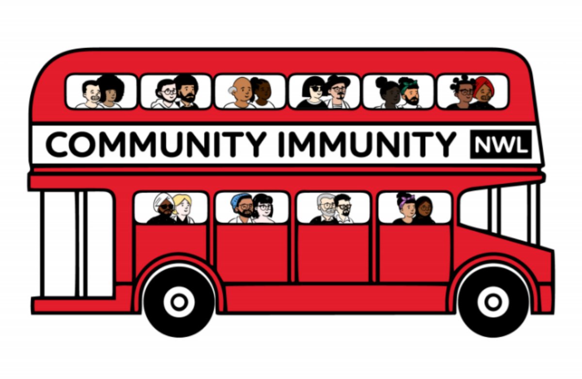 Diary of  #CommunityImmunityNWL - collaboration to bring C-19 vaccine to the community, to support vaccine uptake.2 main principles:1. Community led talks on the vaccine w/ healthcare peeps invited along2. Bring the vaccine to community centres/places of worship, w/ 1° care