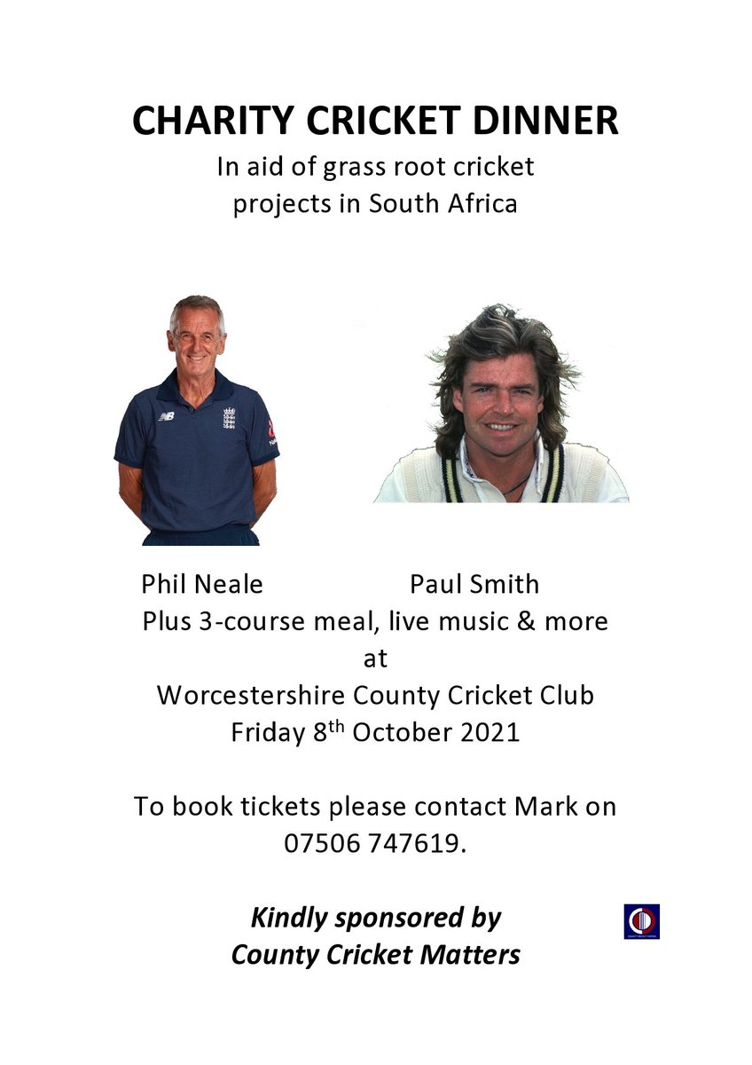 ThreeBlackPears's tweet photo. Tickets now available @RockhamptonRams @HimleyCC @StourbridgeCC @REDDITCHCC @BoarsCricket https://t.co/GivDb3UqXg