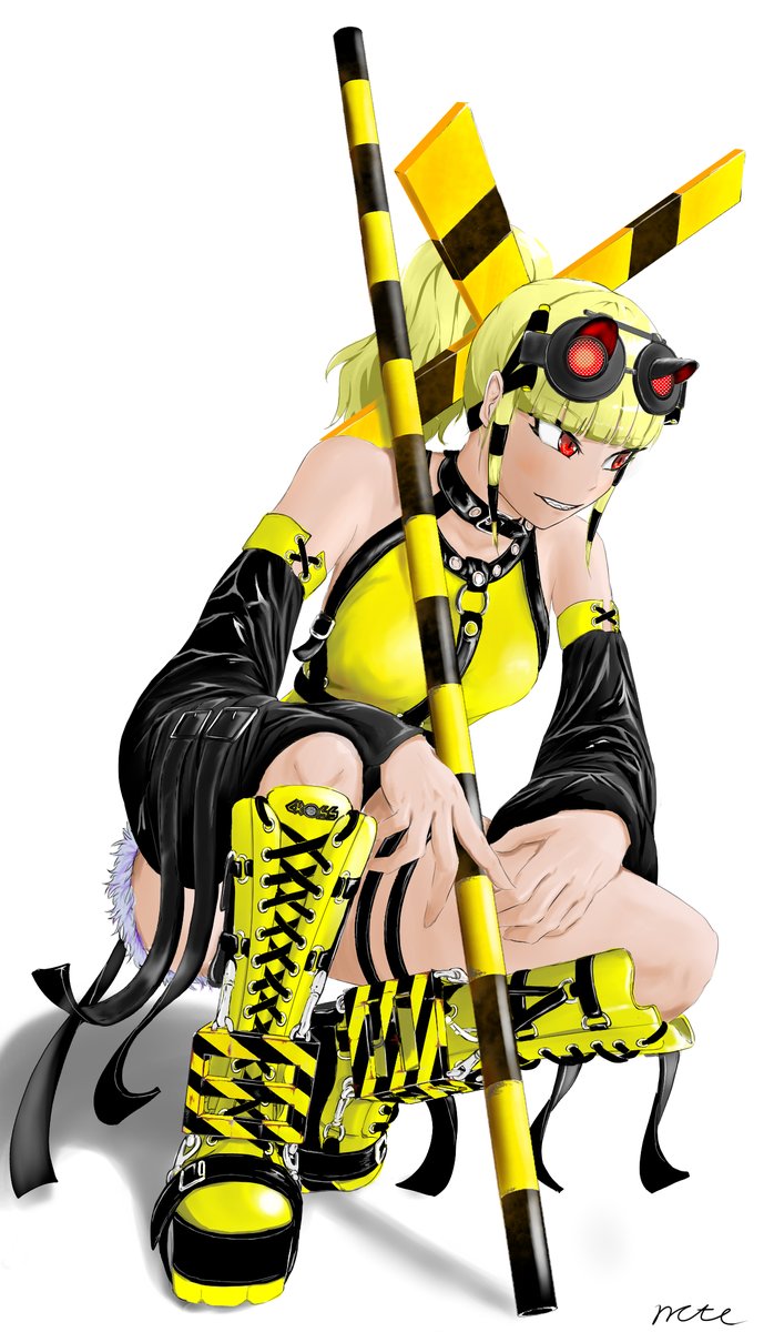 遮断姫 踏み切り注意 イラスト オリキャラ 擬人化 のーとのイラスト