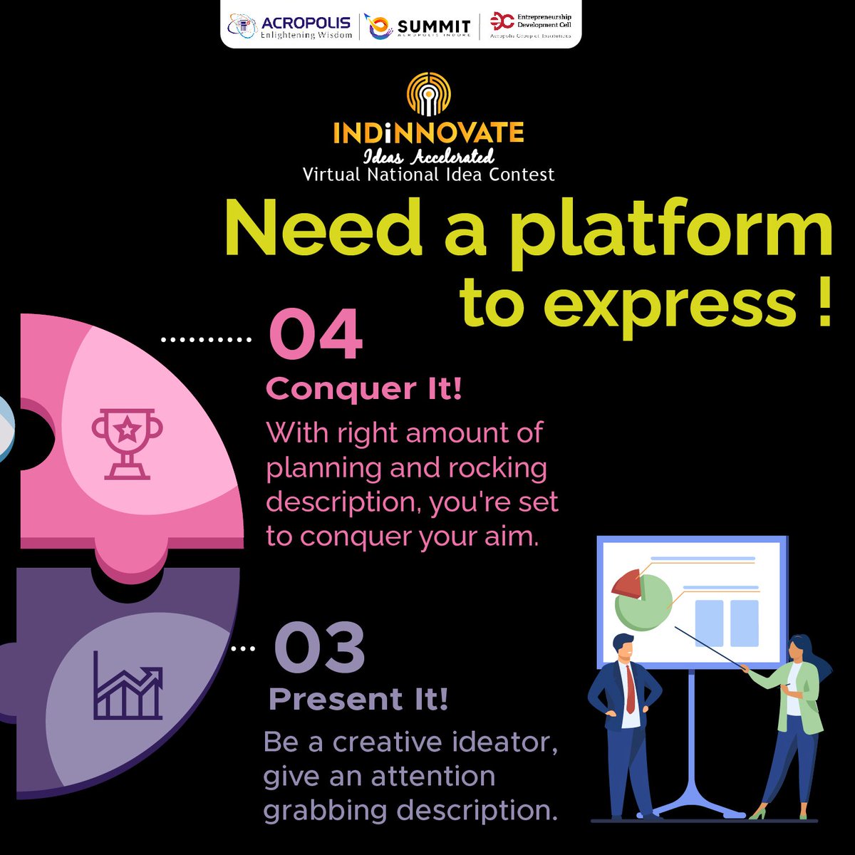 Sanidhy35348135's tweet photo. Register at: https://t.co/JnhPPvUZie

@edc_acropolis
@AcropolisIndia

#indinnovate #innovation 
#pitching #contest #entrepreneurship https://t.co/nN9AXiWXq8