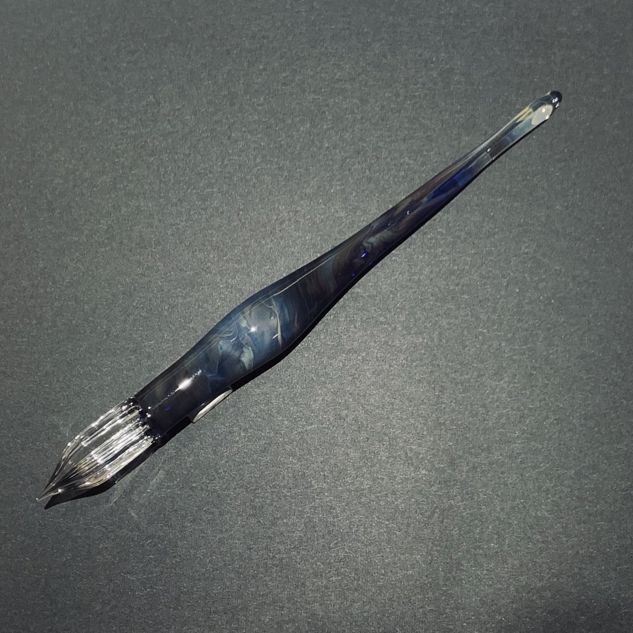 ガラス工房aun × KA-KU大阪店オリジナルガラスペン「つきあかり」