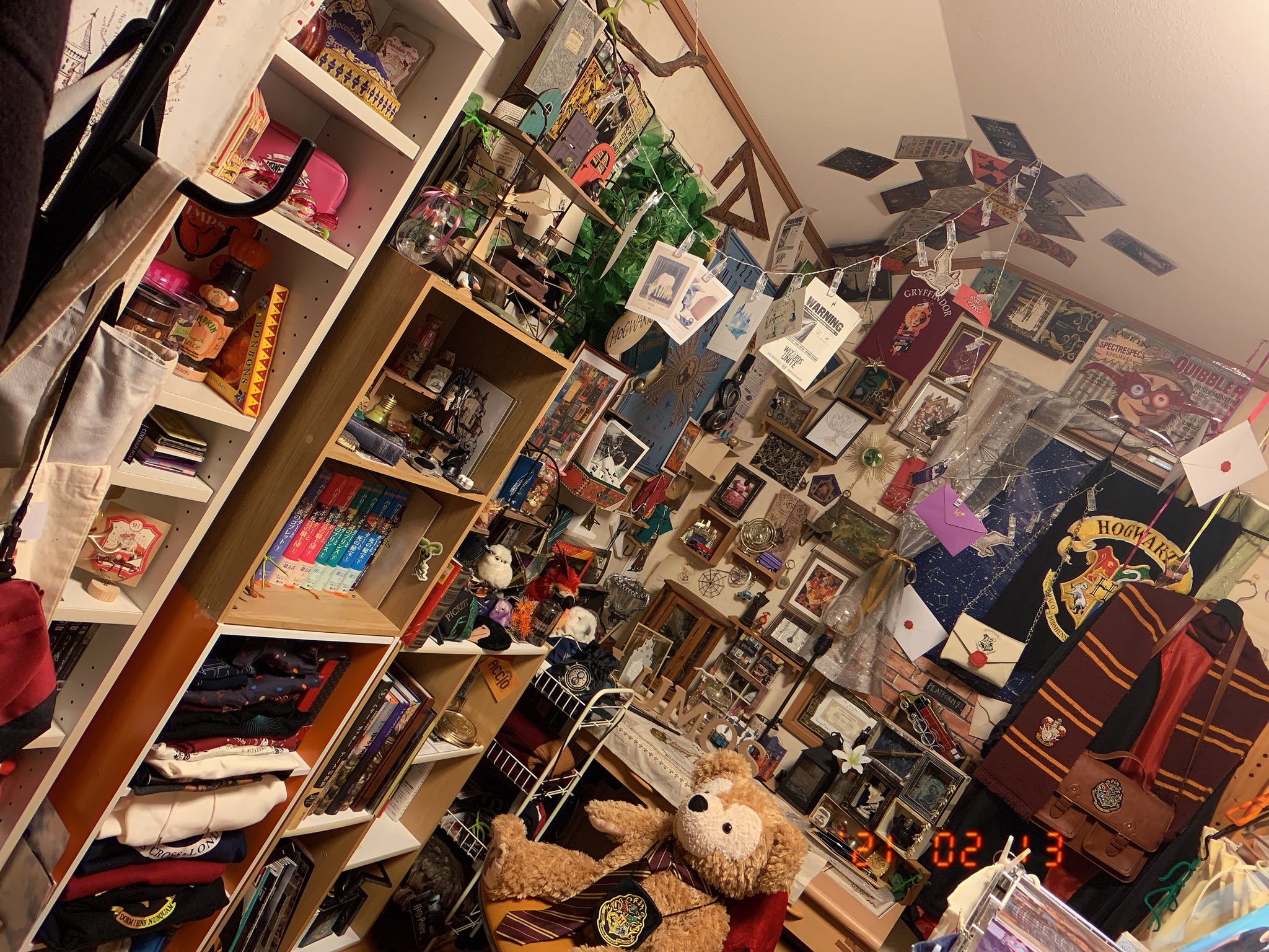 Twitter 上的 うつき わたしの部屋史上 最高傑作に近い 8年間の集大成かも 全体図 私の部屋のハリポタエリア Harrypotter Minalima オタク部屋 T Co Avmrmwrlf6 Twitter
