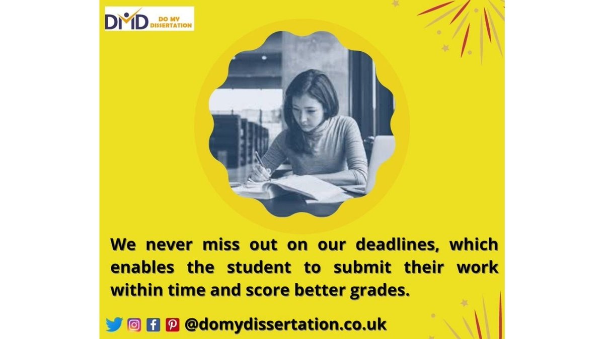 DissertationDo's tweet image. Our top dissertation writing services can resolve all your academic problems. We never turn down any order to provide cheap dissertation writing services for all the academic disciplines.
domydissertation.co.uk
#domydissertation #accuratecontent #discountedrates #freeplagarism