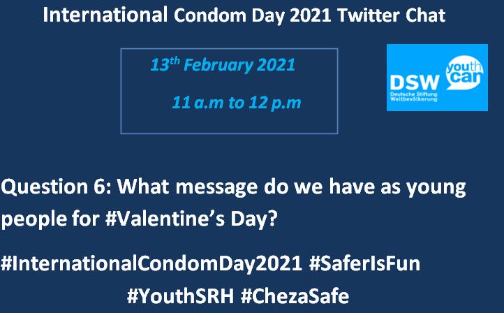 ACDCenterKE's tweet photo. As we end our conversation, what messages do we have for young people on #ICD2021 &amp; #ValentinesDay?
@brucenjuguna01 
@pesh_nyaga
@daizymercy1
@ValerieAkinyi
@ItsChris_Kuria
@raccemaurice
@Mercieh_kioko
@JosephKNyambur1 @wanguigithegi @ogonymusa
#ICD2021 #ChezaSafe #SaferIsFun https://t.co/rij8LQAegm