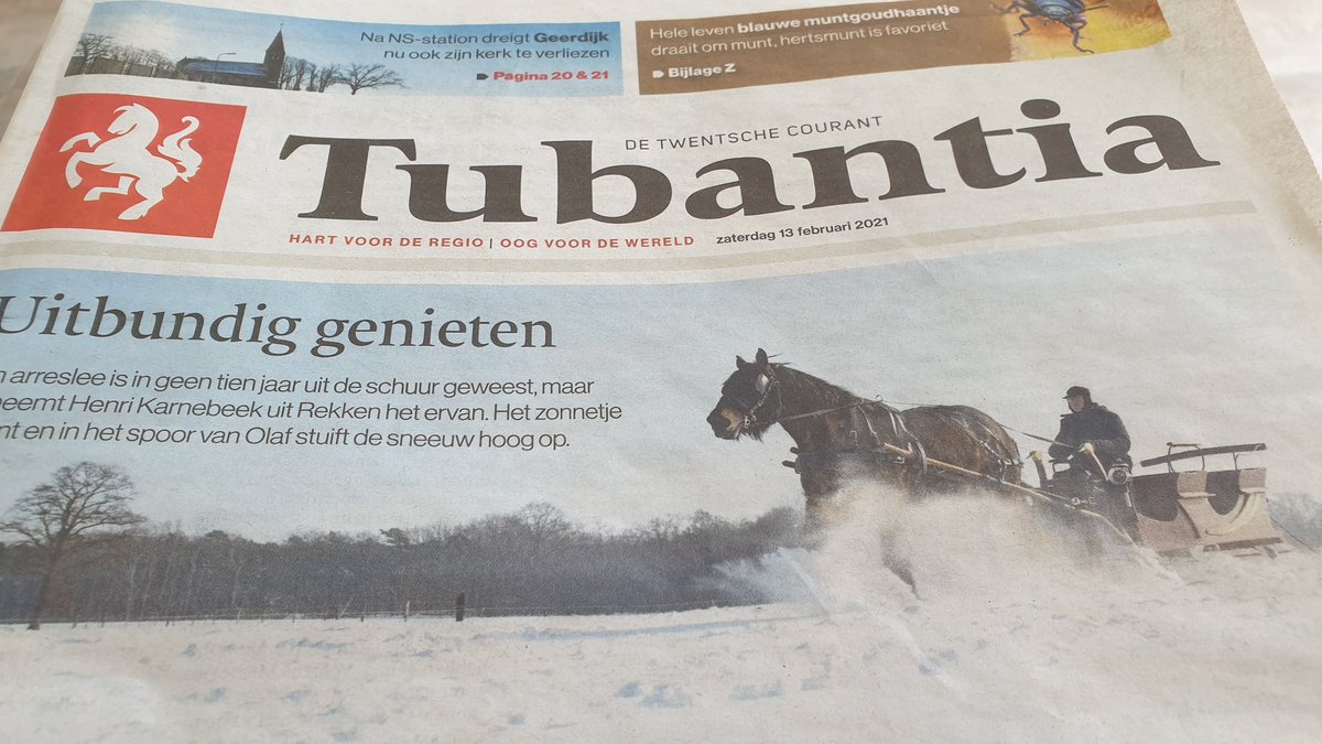 ConnieKleingeld's tweet photo. Wat mooi toch van @tubantia  de #regionalekrant die het regionale nieuws #voorop zet....mooi https://t.co/FUSEvfIMj6