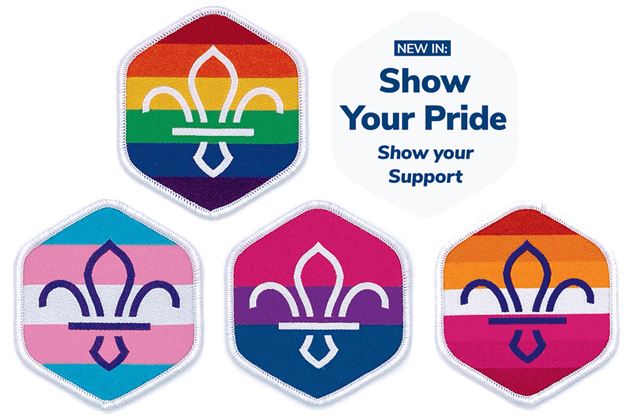Scouts are proud to launch new Pride badges to support our members and to help LGBT+ allies to show their support to this cause. These badges can be bought and worn by everyone. Find out more here: shop.scouts.org.uk/2021/02/11/sco…