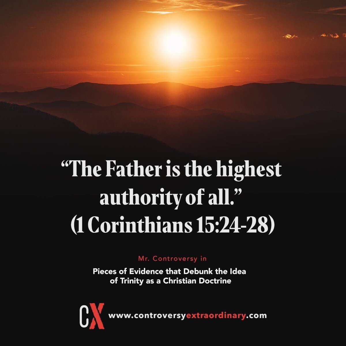 "The Father is the highest authority of all." (1 Corinthians 15:24-28)

#LoveForBroEliSoriano
#MCGIJoyfulHearts