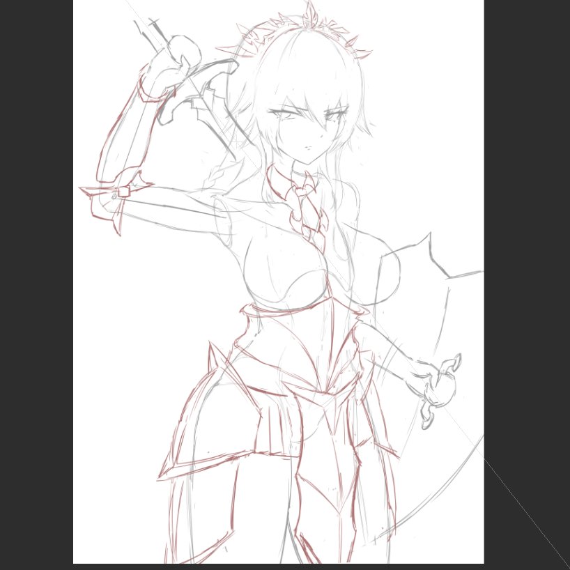 オリキャラ描いてる 