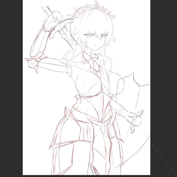 オリキャラ描いてる 