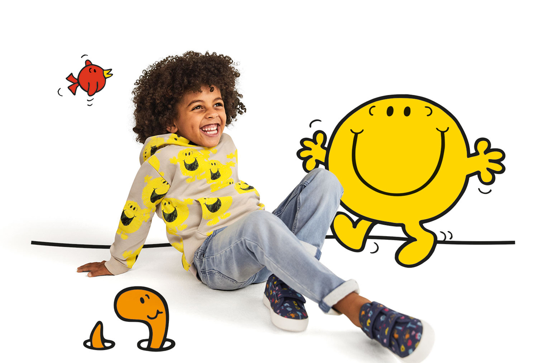 The happiest kidswear collection! 🧡💛 Shop now <a href="/marksandspencer/">M&S</a> #mrmenlittlemiss #mrmen50 #discoveryou