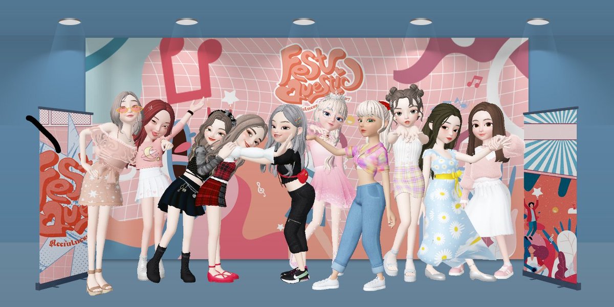eucchae's tweet photo. ㅤ

having a best festival ever #FESTQUESTIC with the dearest dazizone! not in a full team formation, but still we were having fun! 💗💭

plus ; @lichaeyon @izoneyyena unnies! 

ㅤ https://t.co/Ar1xPLwc6Z