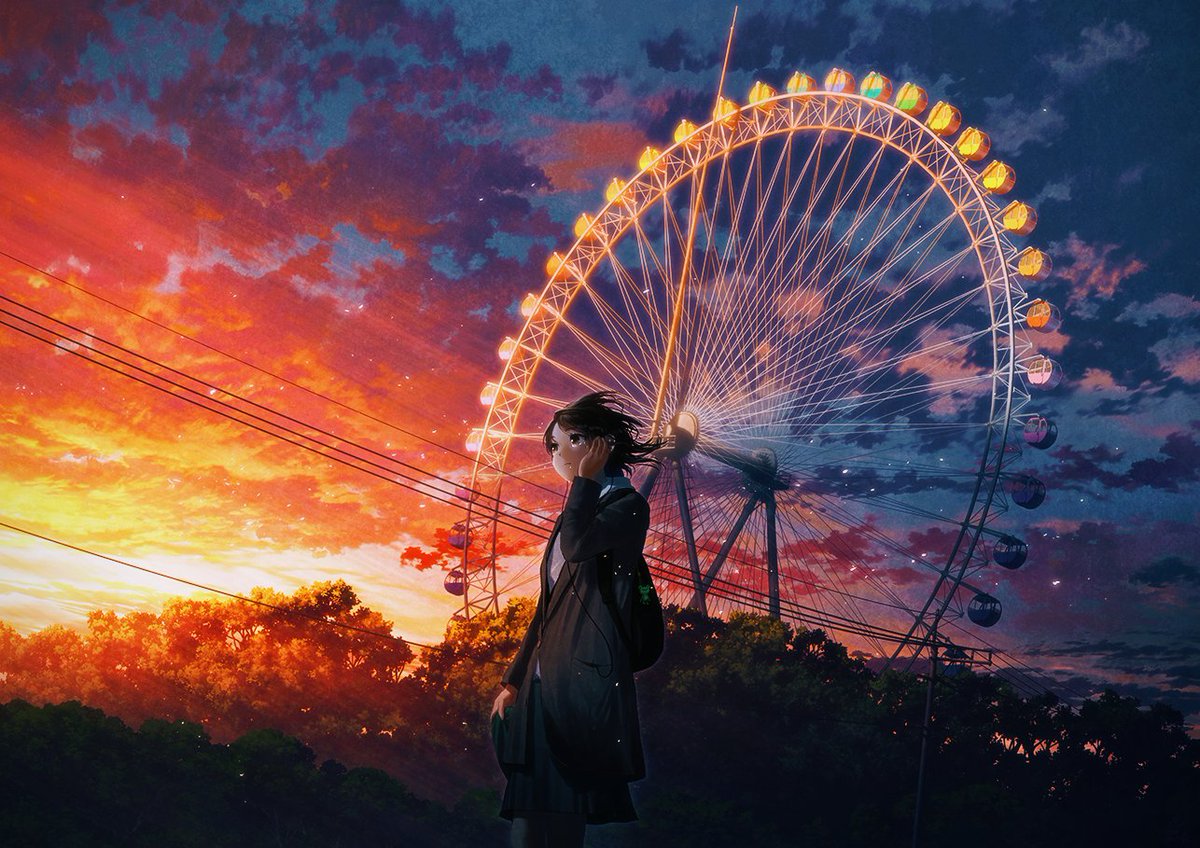 Mocha 浅草橋で個展 絵空百景 風景イラスト 想い出は廻る