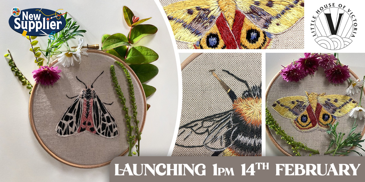 thecraftstoretv's tweet photo. 🦋🌿💛 Little House Of Victoria joins the Hochanda family! 💛🌿🦋

Recently established during 2020, Victoria has created a beautiful range of embroidery kits which are perfect for beginners. #embroiderykits #littlehouseofvictoria #stitch #hochanda #embroidery #crafts #handmade https://t.co/gDusGuktRp